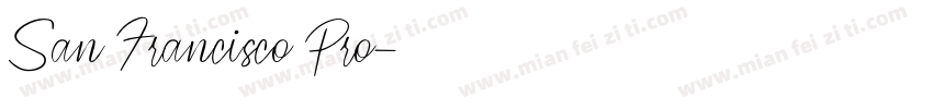San Francisco Pro字体转换